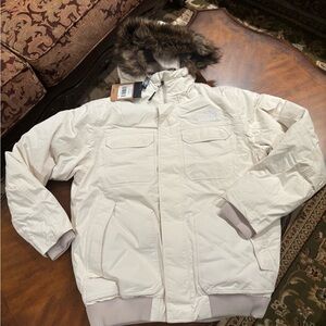 The North Face White Gotham Jacket III Size Large